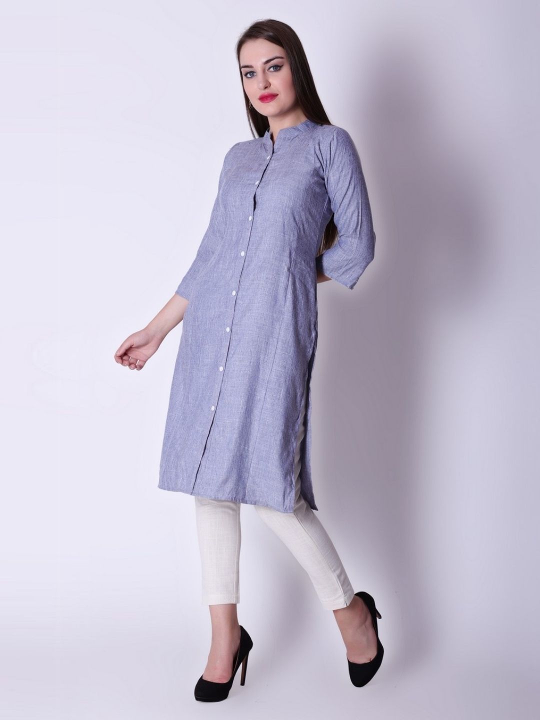 Vedana Rayon Button Down Kurta