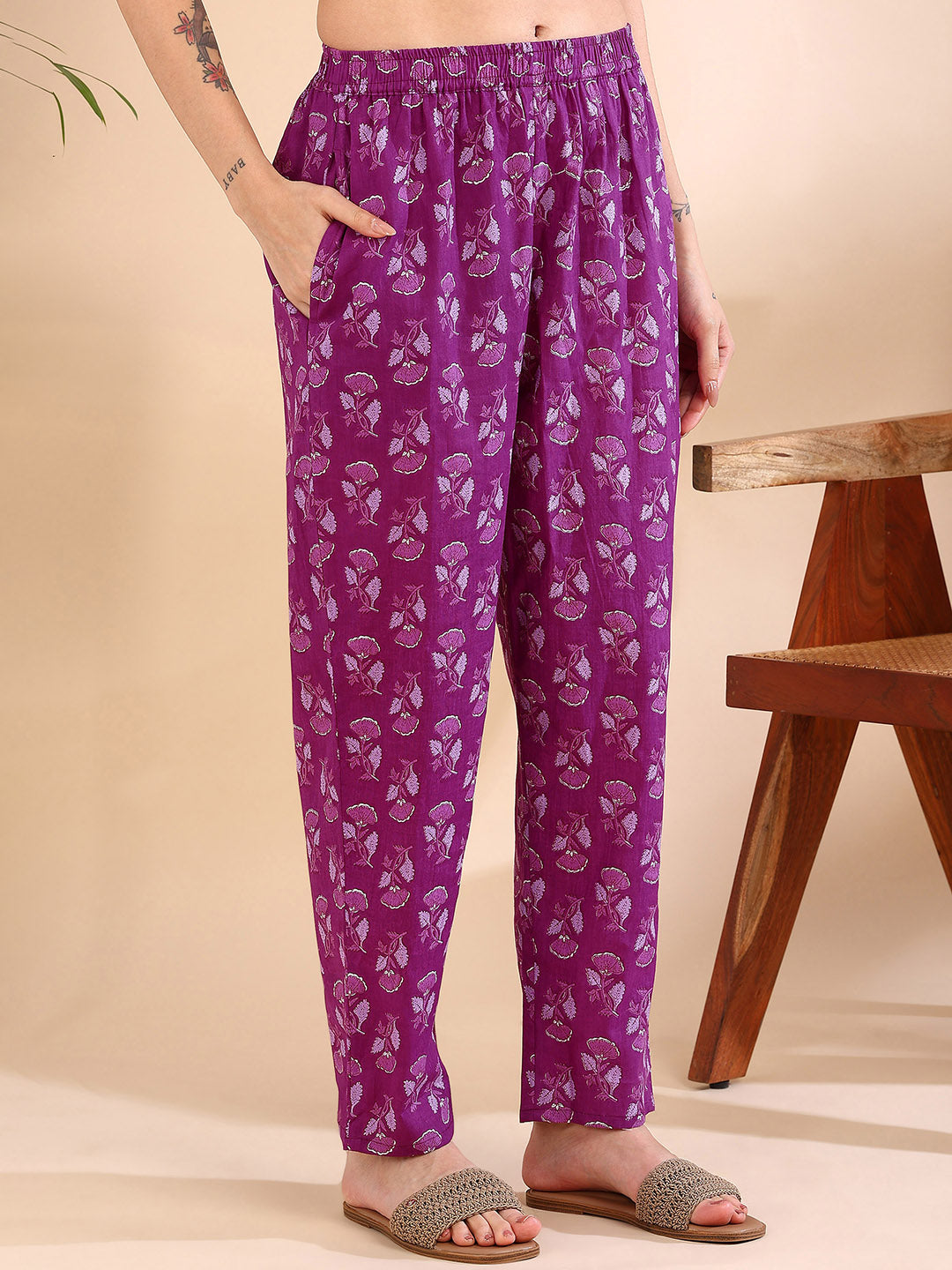 Vivid Violet Dream Pure Cotton Co-ord Set