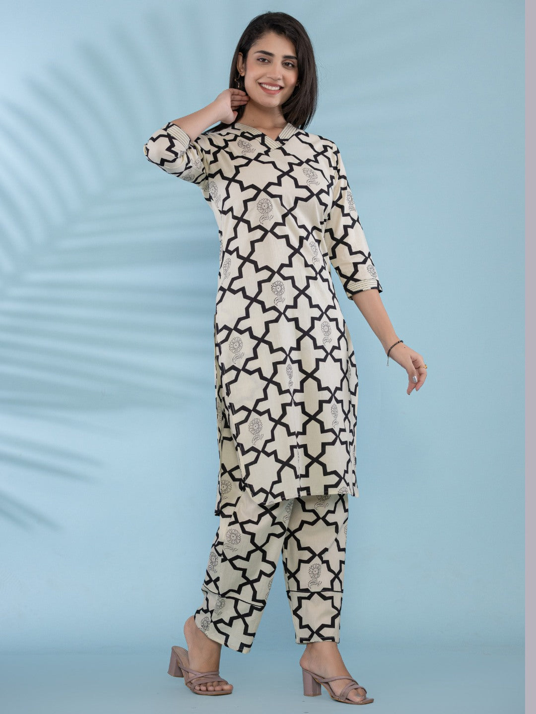 Pure Cotton Printed Kurta Pant Set