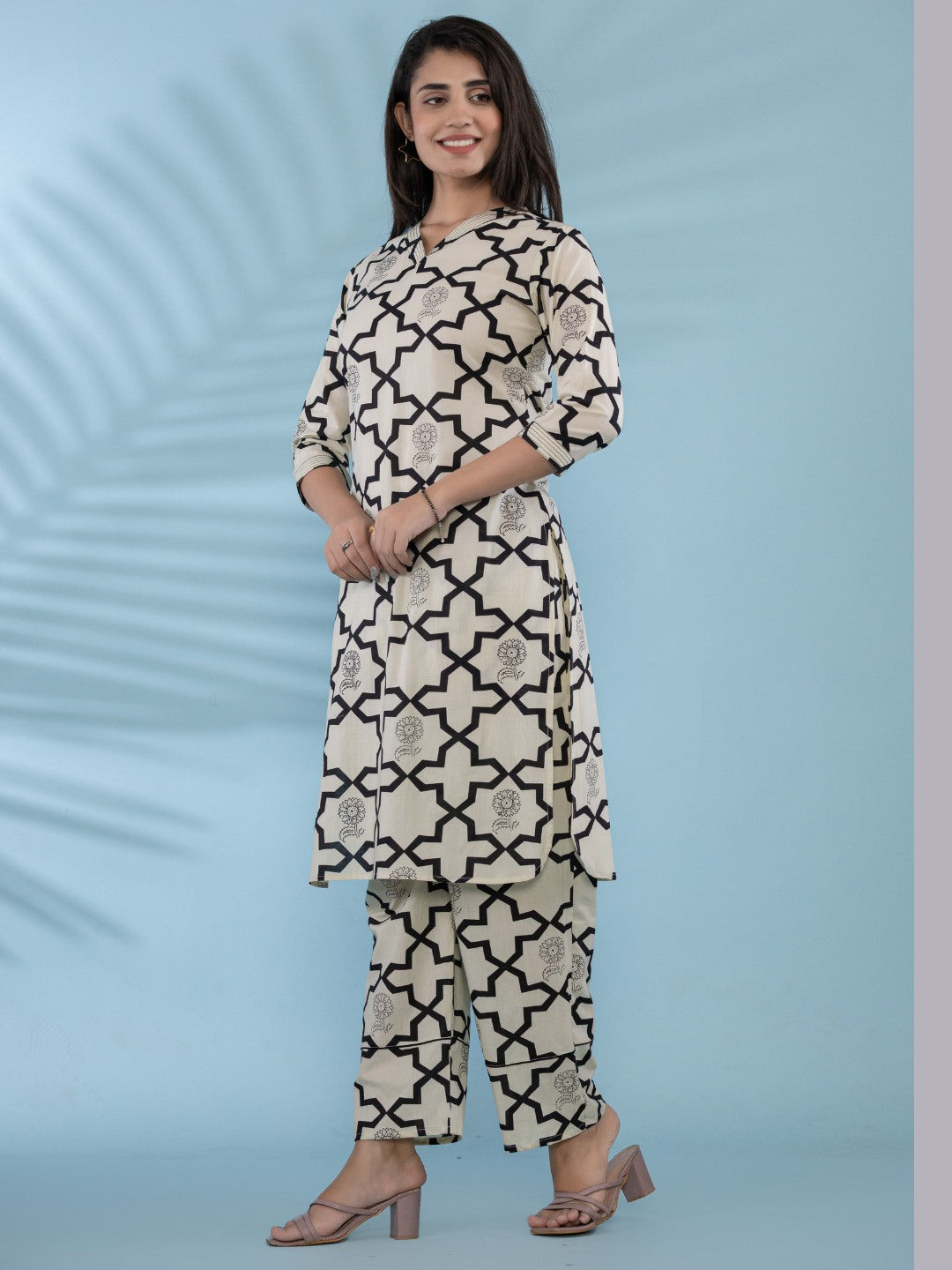 Pure Cotton Printed Kurta Pant Set