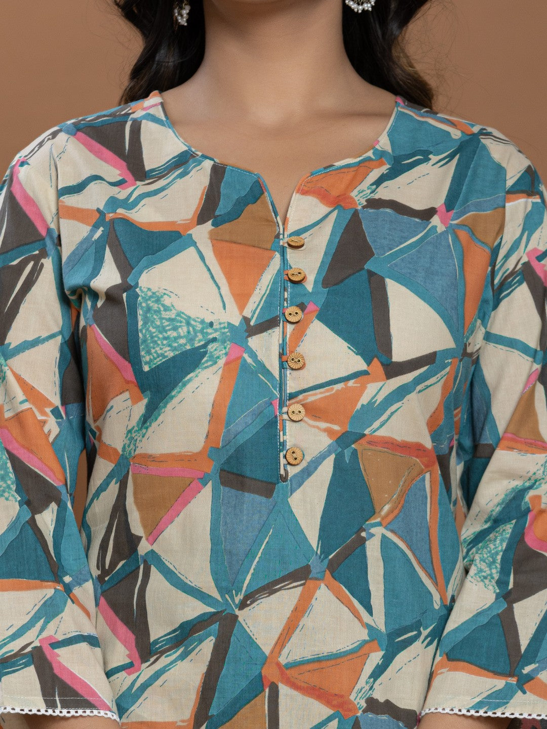 Pure Cotton Printed Kurta Trouser Co-Ord Sets