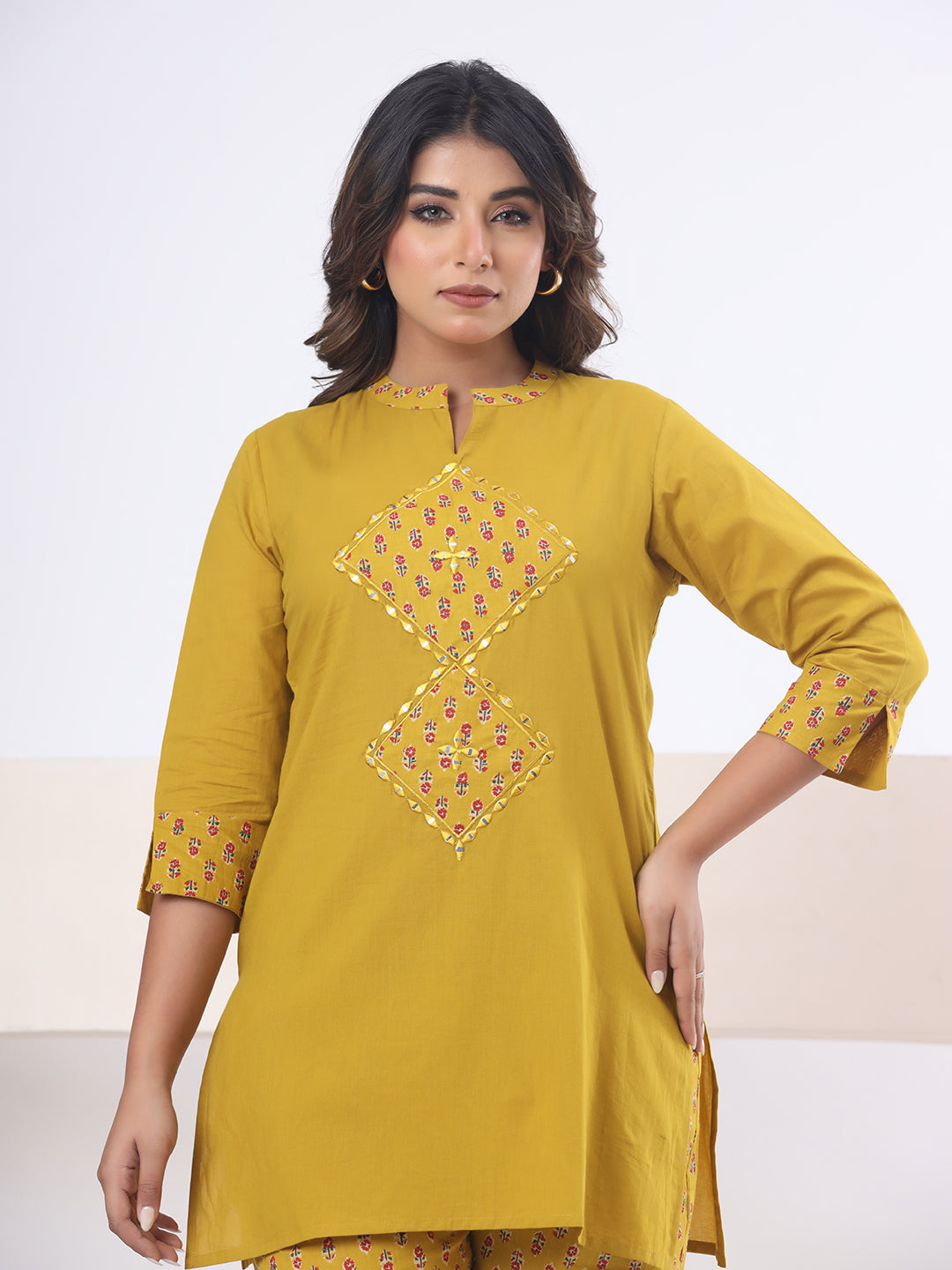 Mustard Yellow – Sunlit Mirror Luxe Co-ord Set