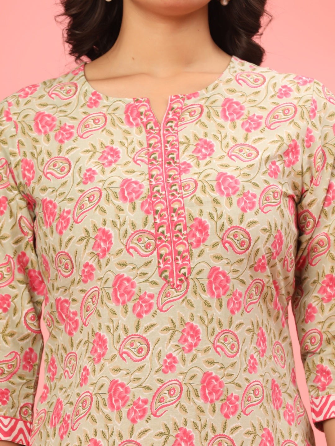 Pink Paisley Daydream Kurta Co-ord Set