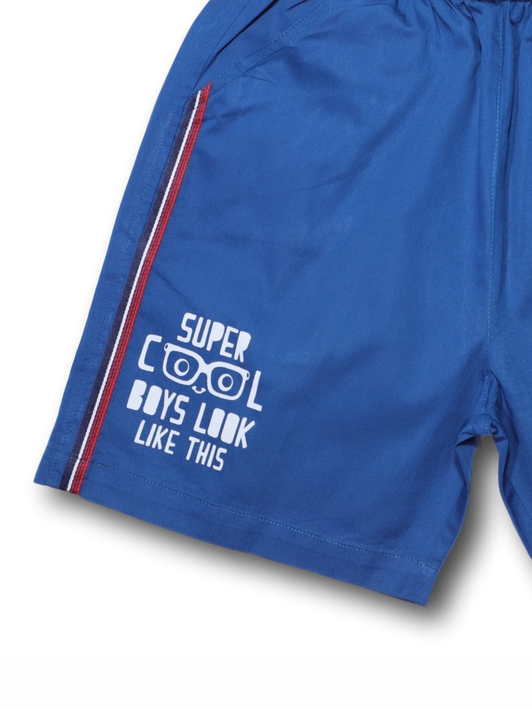 Pure Cotton Graphic Printed Shorts for Boys