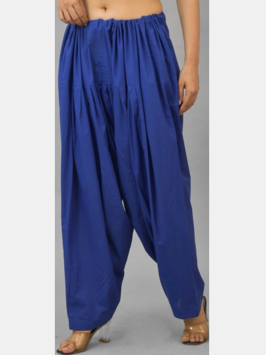 Olive Green - Pure Cotton Solid Color Patiala Pants for women