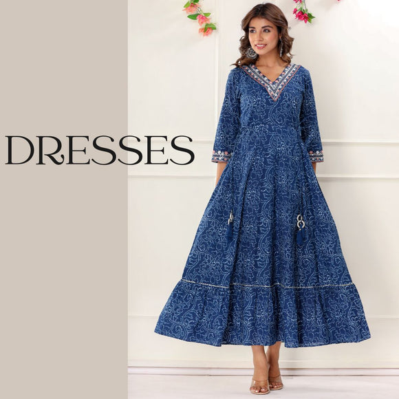Short and long dresses- Flared, Anarkali Style