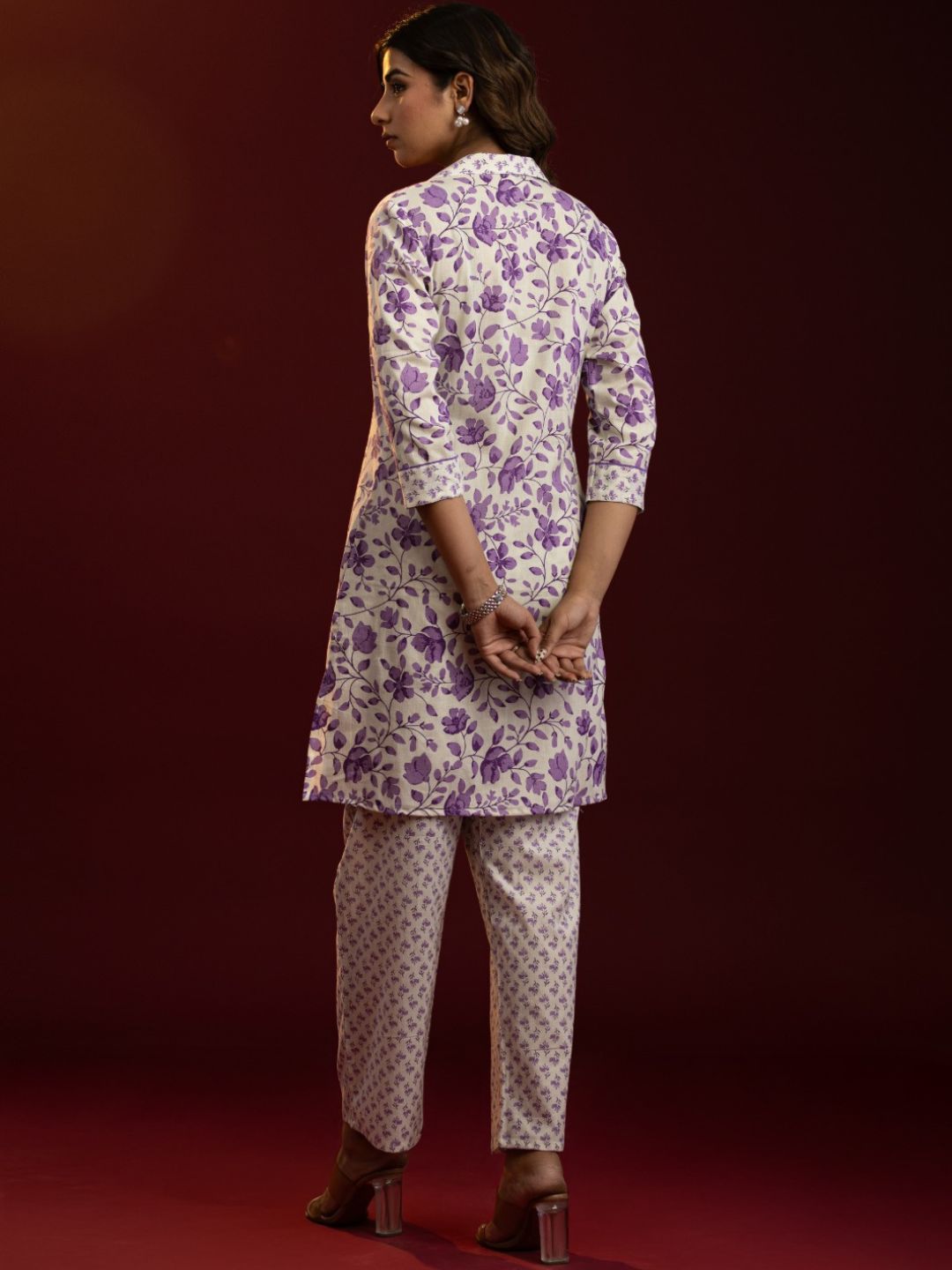Lavender Bloom Tassel Co-ord Set
