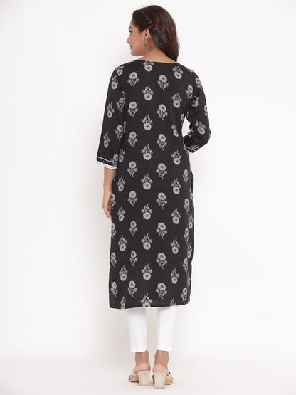 Monochrome Magic Embellished Kurta