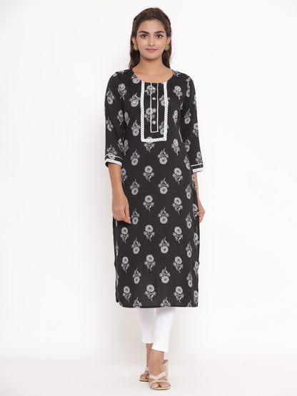 Monochrome Magic Embellished Kurta