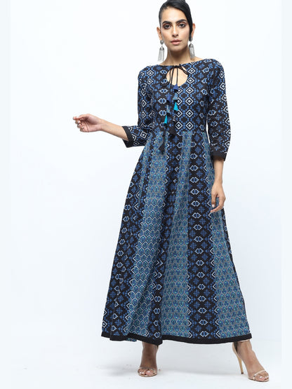 Indigo Muse Pure Cotton Anarkali