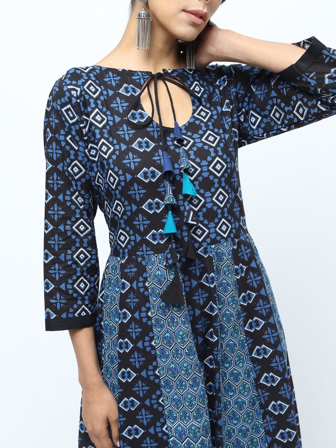 Indigo Muse Pure Cotton Anarkali