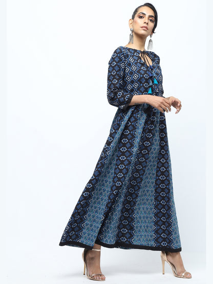 Indigo Muse Pure Cotton Anarkali