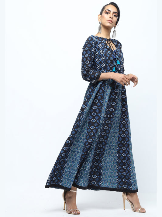 Indigo Muse Pure Cotton Anarkali