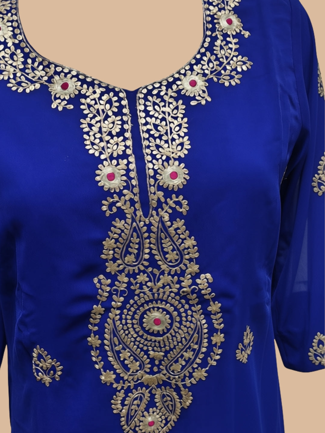 The Royal Pittan Edit — Georgette Kurta & Palazzo Set