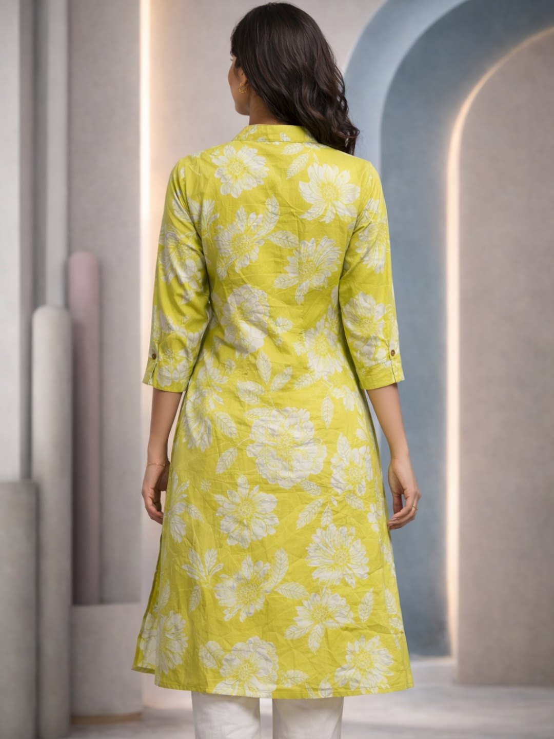 The "Zest Life" Floral A-Line Kurta