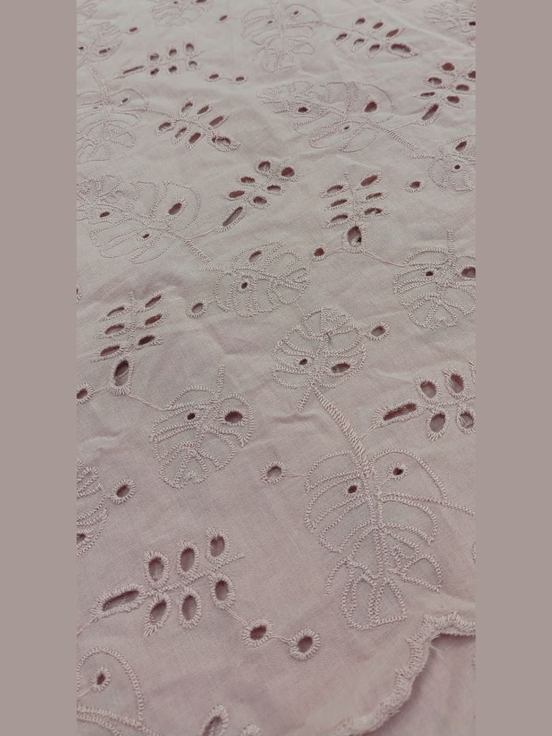 Pink Petal | Schiffli Embroidered Cotton Dress