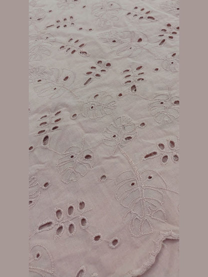 Pink Petal | Schiffli Embroidered Cotton Dress