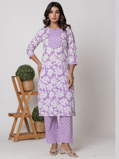 Bloom in Lilac: The Ultimate Cotton Comfort Set