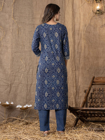 Deep Sea Diva Pure Cotton Embroidered Set