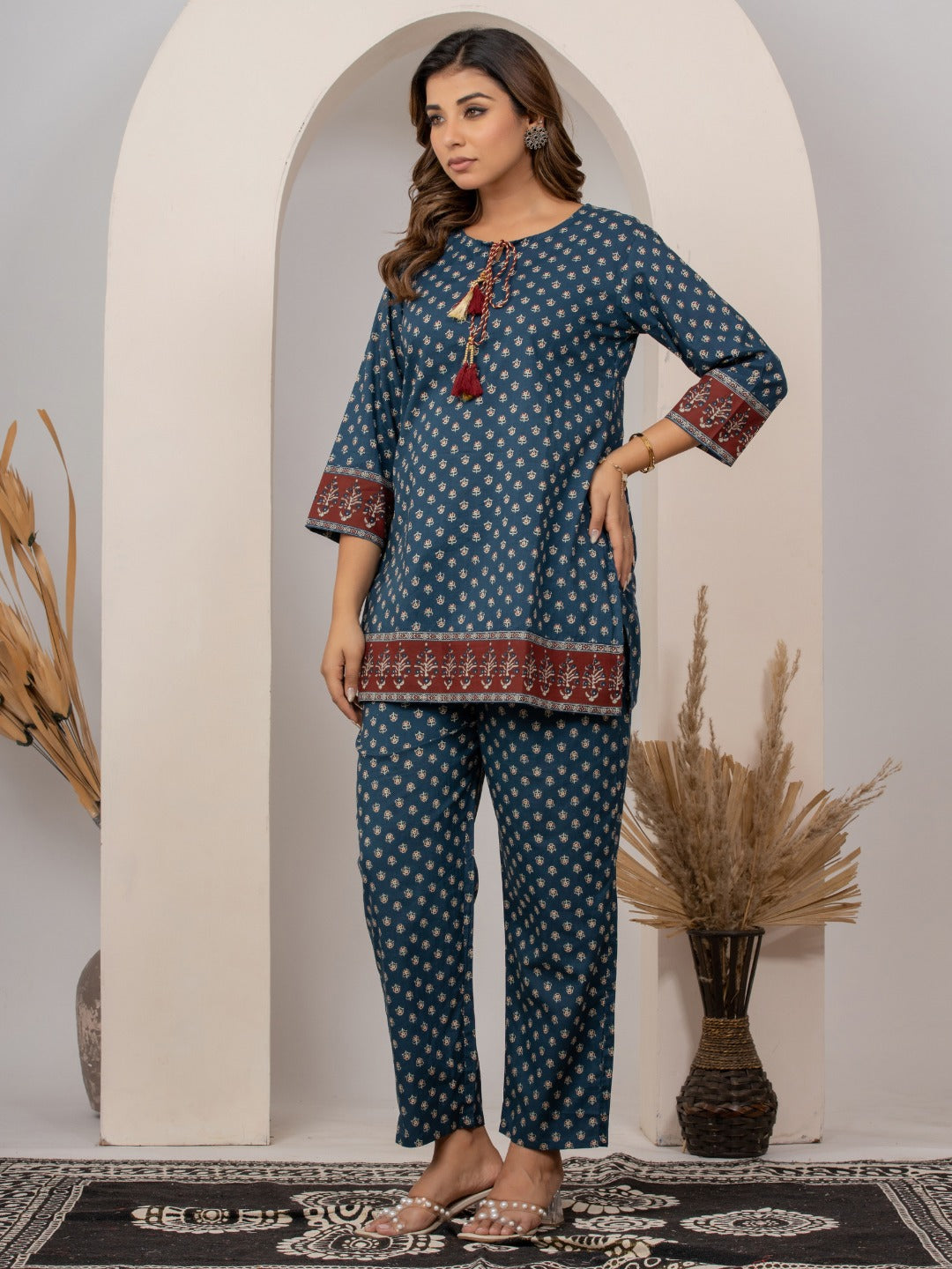 Indigo Dreamin’ | Breezy Cotton Tassel Co-ord