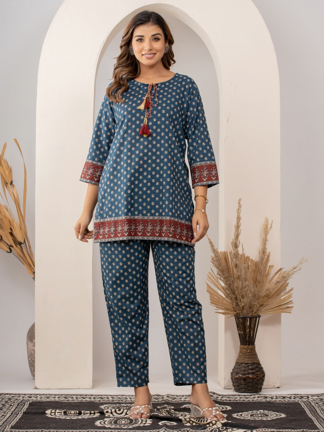 Indigo Dreamin’ | Breezy Cotton Tassel Co-ord