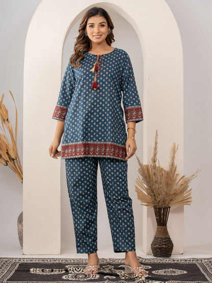 Indigo Dreamin’ | Breezy Cotton Tassel Co-ord