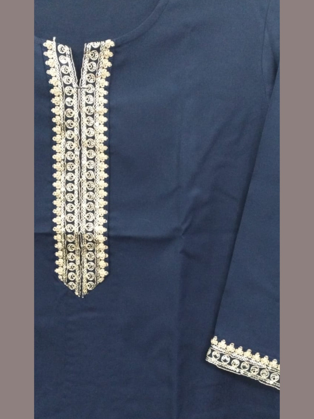 Indigo Aura: The "Desi-Cool" Rayon Tunic