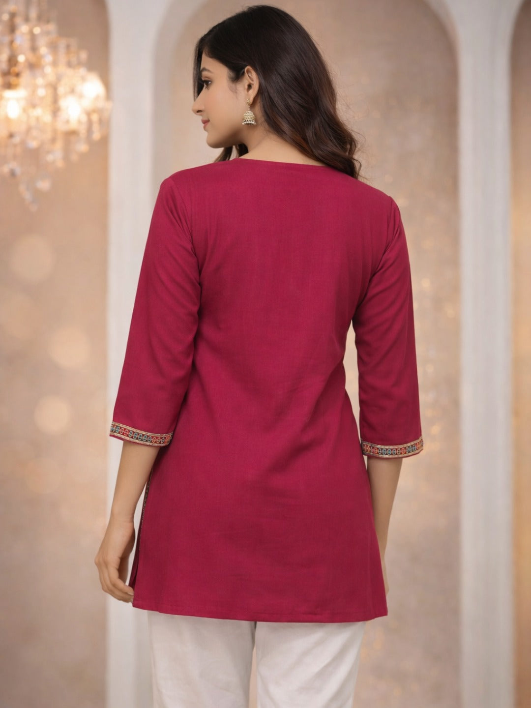 Berry Bold & Beautiful: The "Everyday Elegance" Rayon Tunic