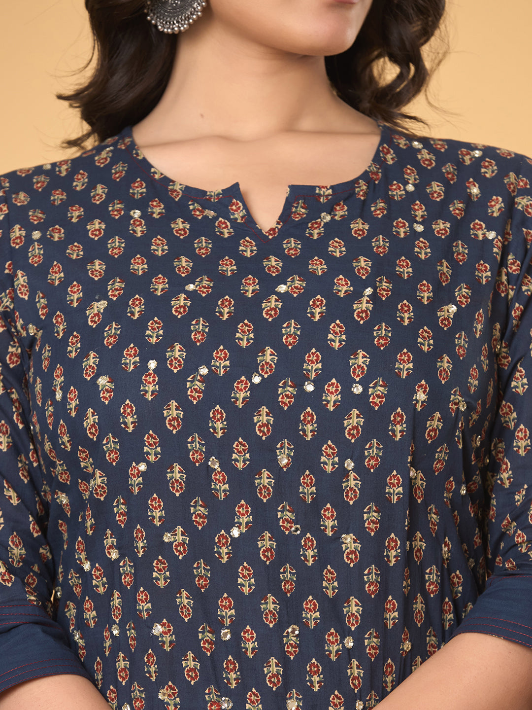 Royal Indigo Heritage Set - Kurta, Pant and Dupatta