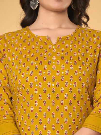 Golden Hour Glow Set - Kurta, Pant and Dupatta