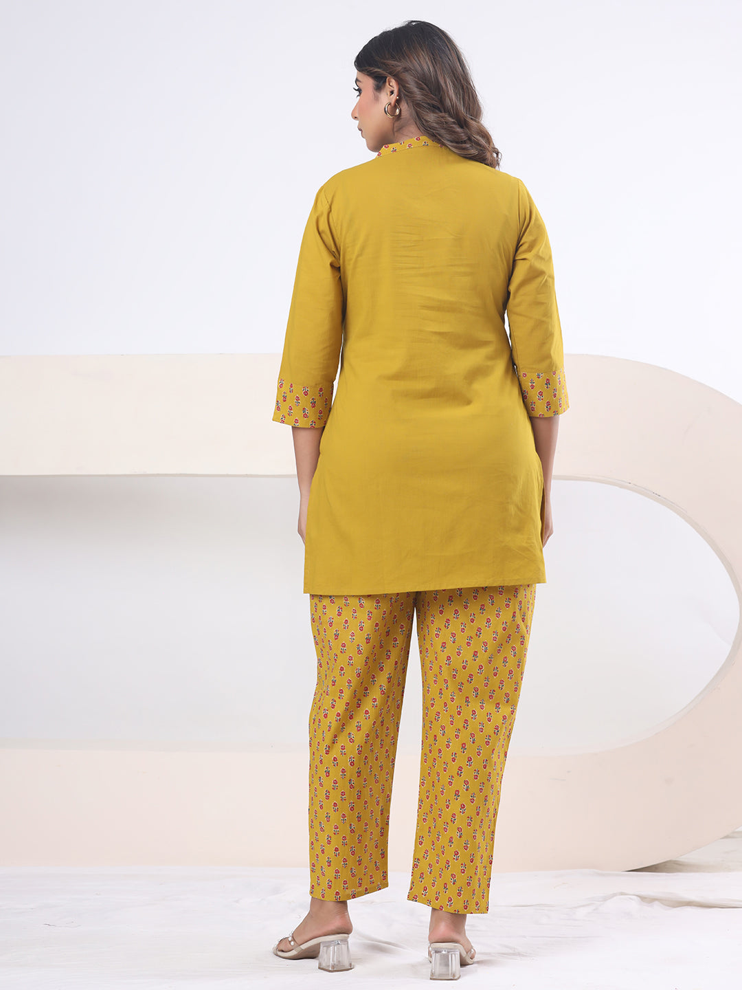 Mustard Yellow – Sunlit Mirror Luxe Co-ord Set