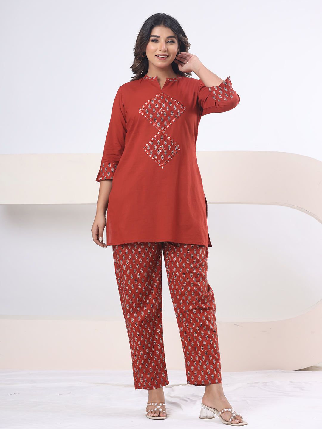 Rust Red – Fiesta Mirror Heritage Co-ord Set