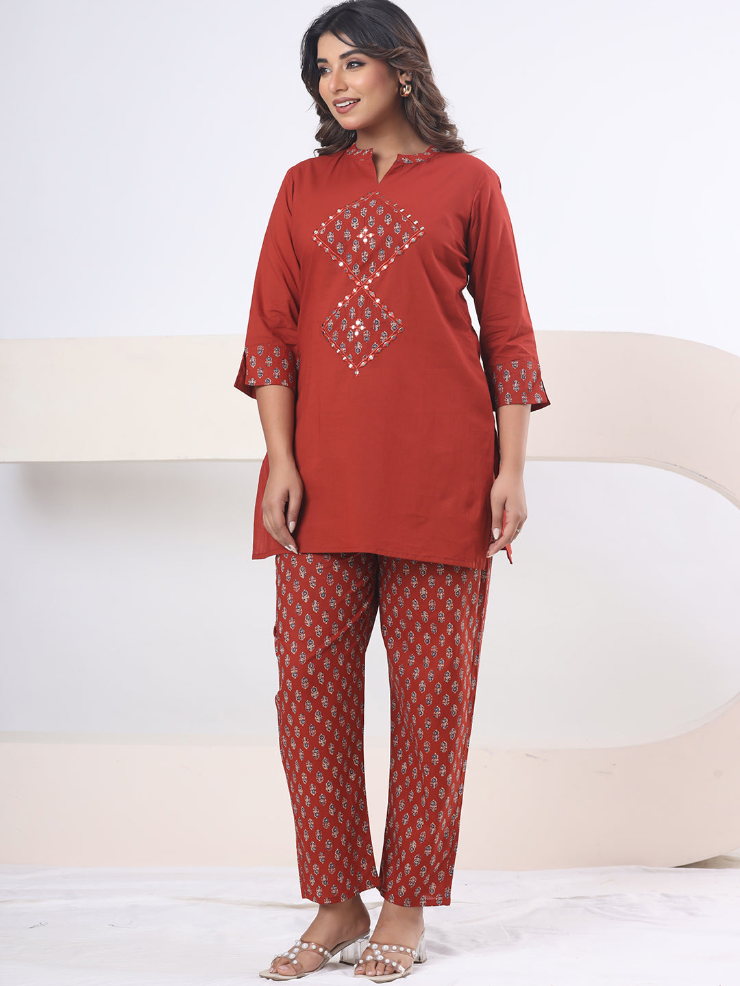 Rust Red – Fiesta Mirror Heritage Co-ord Set