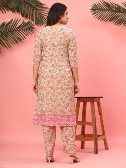 Pink Paisley Daydream Kurta Co-ord Set