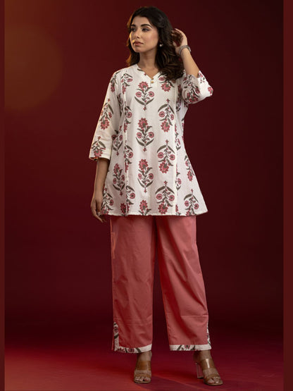 Rosé Bloom Cotton Co-ord Set