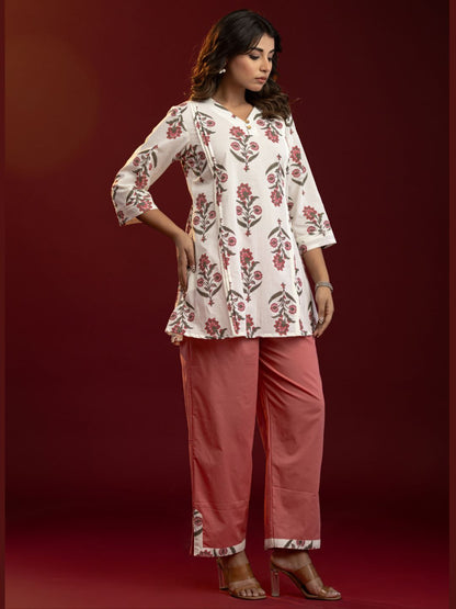 Rosé Bloom Cotton Co-ord Set