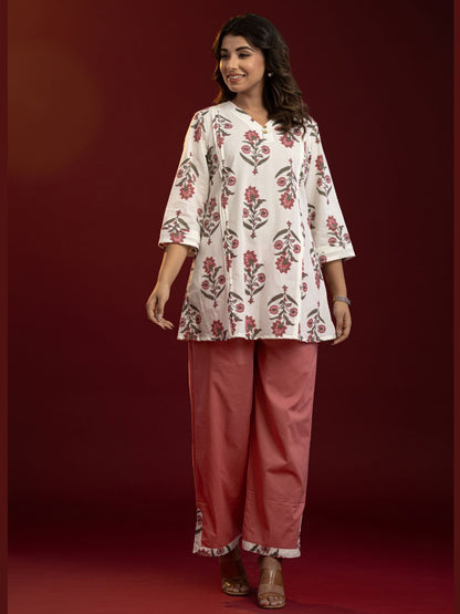 Rosé Bloom Cotton Co-ord Set