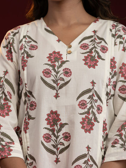 Rosé Bloom Cotton Co-ord Set