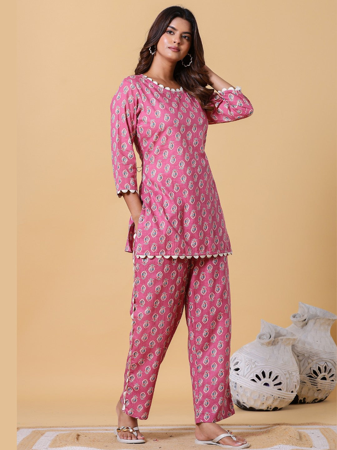 Pink Petal Crush Printed Co-ord Set