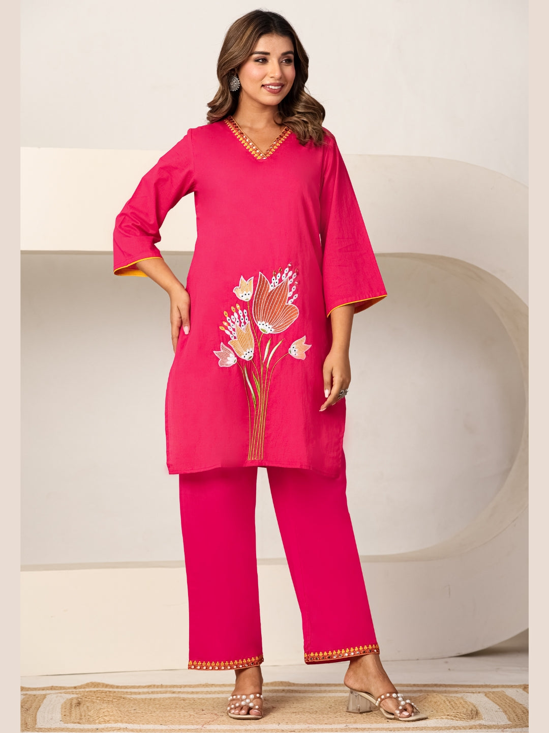 Rani Energy – Pure Cotton Embroidered Kurta Co-ord Set