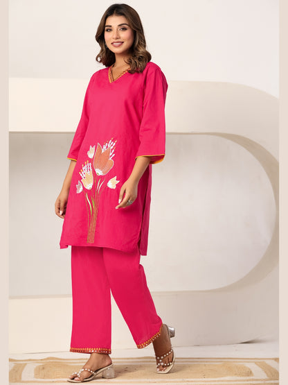 Rani Energy – Pure Cotton Embroidered Kurta Co-ord Set