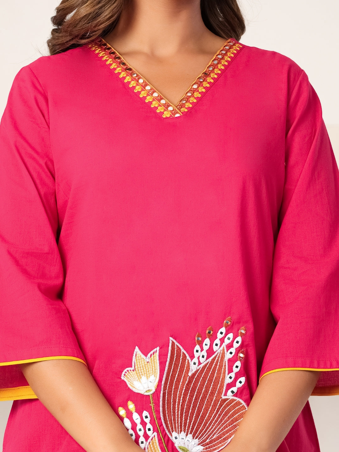 Rani Energy – Pure Cotton Embroidered Kurta Co-ord Set
