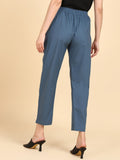 Soft Cotton Solid Color Pant - Steel Grey