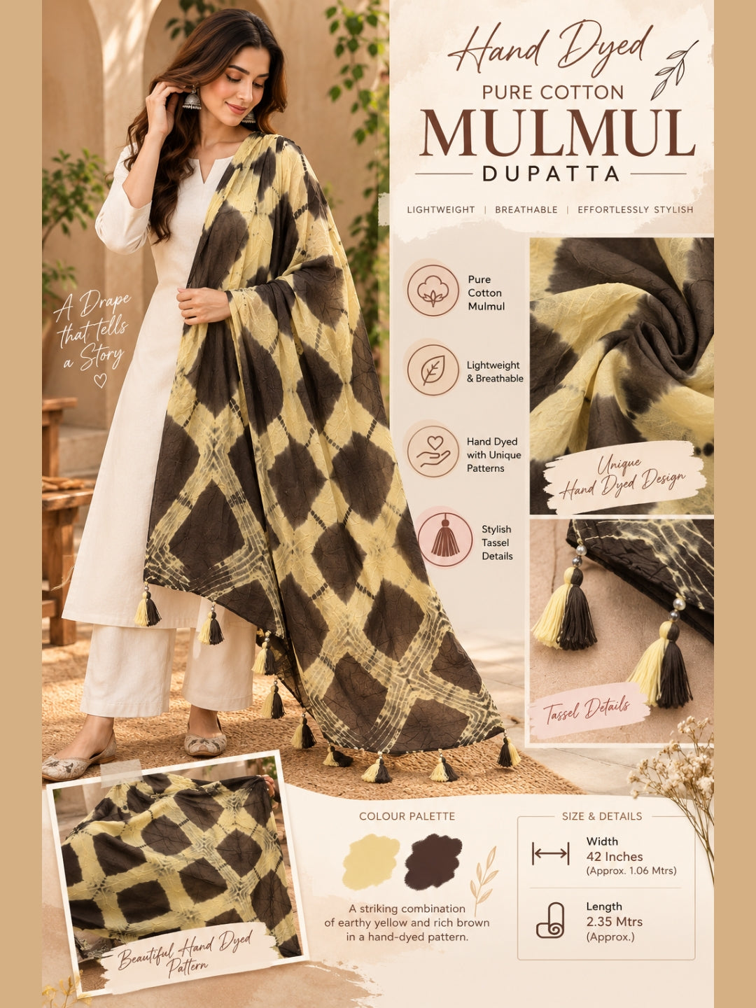 The Earthy Tie-Dye Dupatta