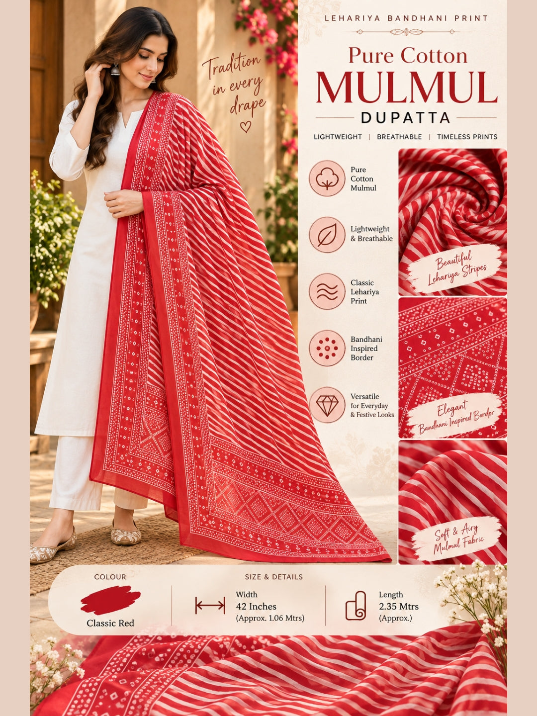 Red - Rang-e-Laal Dupatta