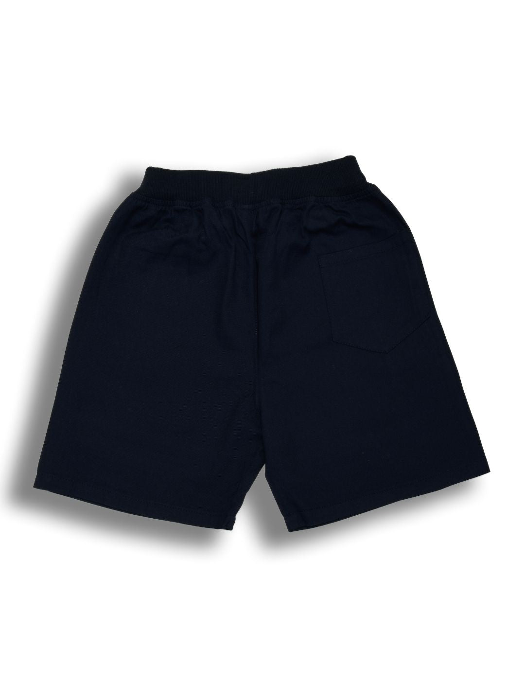 Pure Cotton Typogtaphy Boys Shorts - Navy
