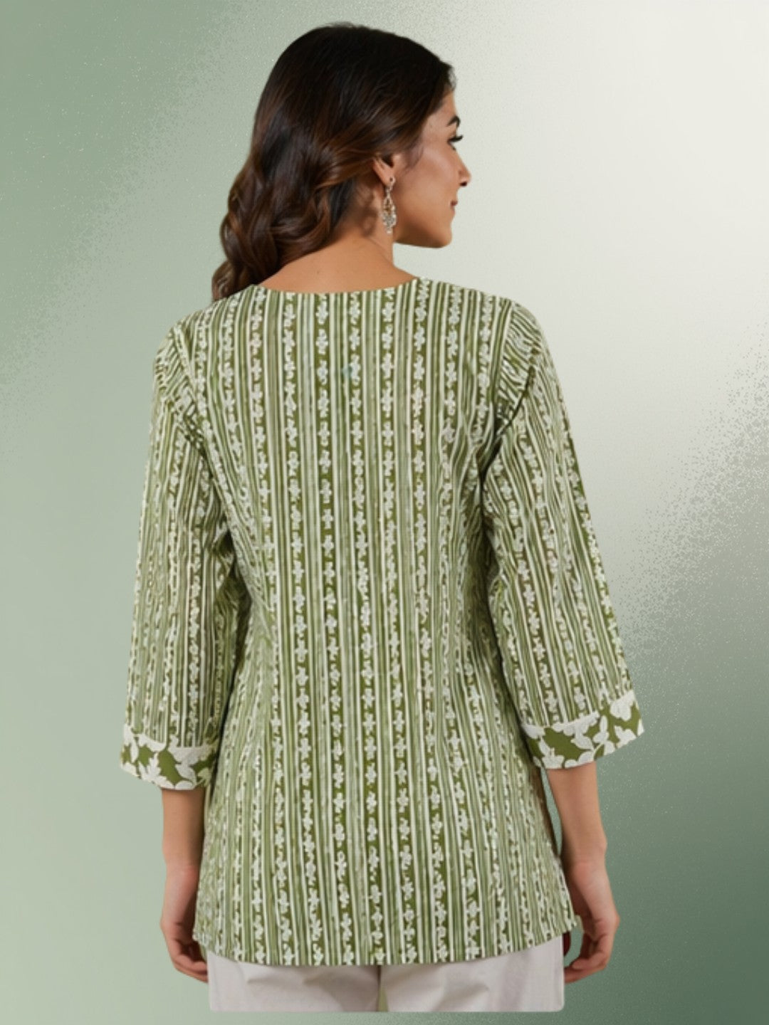 Olive Muse Cotton Top
