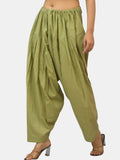 Black - Pure Cotton Solid Color Patiala Pants for women