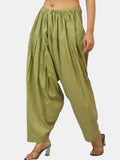 Off-White - Pure Cotton Solid Color Patiala Pants for women
