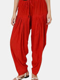 Off-White - Pure Cotton Solid Color Patiala Pants for women